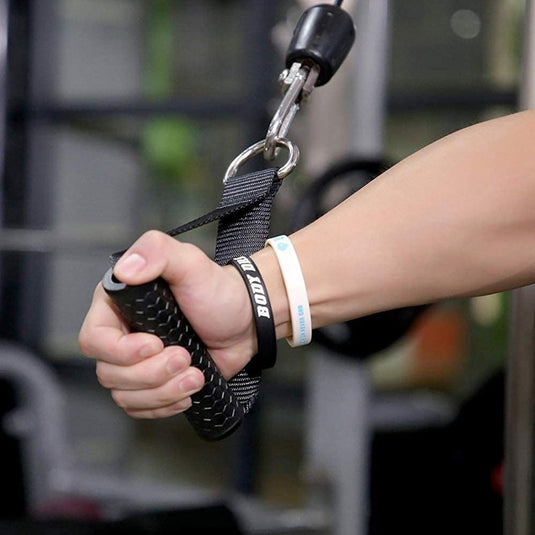 1 Paar Oefening Weerstandsbanden Handvat Pull Up Oefening Band Weerstand Band Handvaten Heavy Duty Kabel Machine Attachment Nylon Gym Weerstand Band Weerstand Band Handvatenvoor Fitness Gym Yoga - happygetfit.com