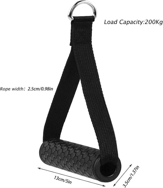 1 Paar Oefening Weerstandsbanden Handvat Pull Up Oefening Band Weerstand Band Handvaten Heavy Duty Kabel Machine Attachment Nylon Gym Weerstand Band Weerstand Band Handvatenvoor Fitness Gym Yoga - happygetfit.com