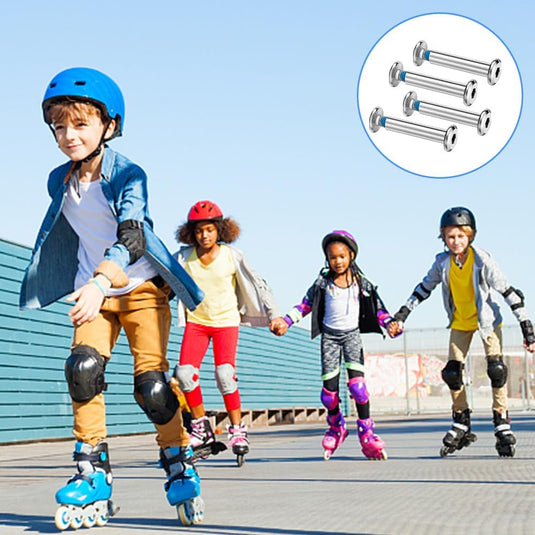 12 schroeven voor schaatsen en 2 moersleutels voor inline skates, accessoires voor schaatsen, reserveonderdelen voor de reparatie van inline skates, kofferwielen - happygetfit.com