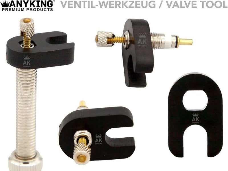 Load image into Gallery viewer, 18-delige Frans Presta Sclaverand-ventiel SV vervangings-Set: fietsventielinzetstukken + autoventiel adapter luchtpomp compressor opzetstuk + schroefsleutel + ventieldop racefiets-ventielen - happygetfit.com
