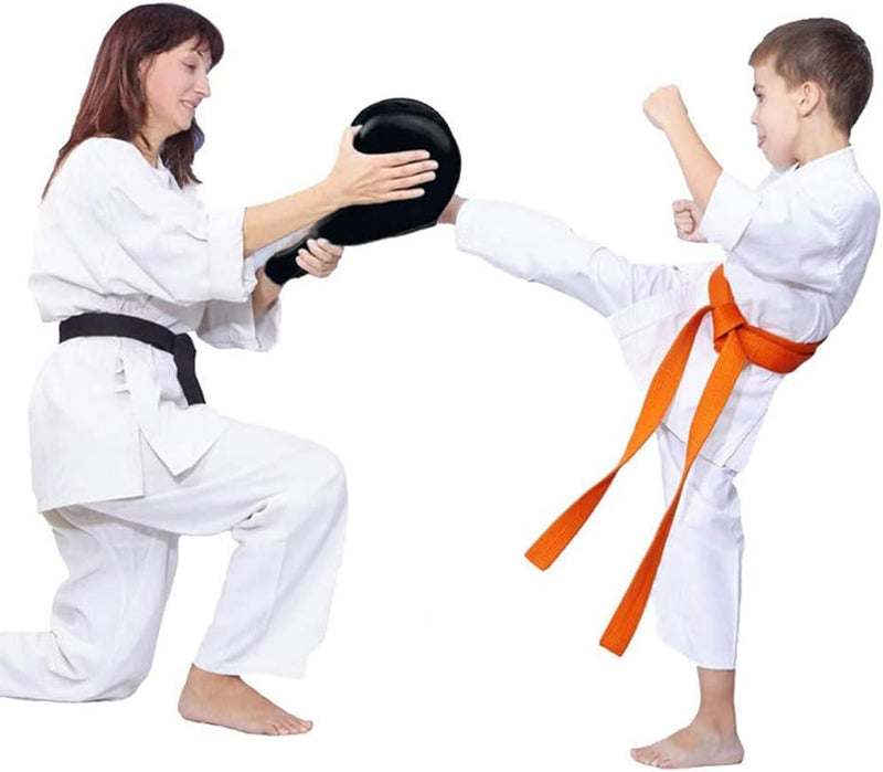 Laad afbeelding in Galerijviewer, 2 Pack Taekwondo Dubbele Kick Pads - Duurzaam Strike Boksen en Vechtsporten Apparatuur voor Karate Kickboksen MMA Praktijk - Voor Kinderen Jeugd Volwassen - happygetfit.com
