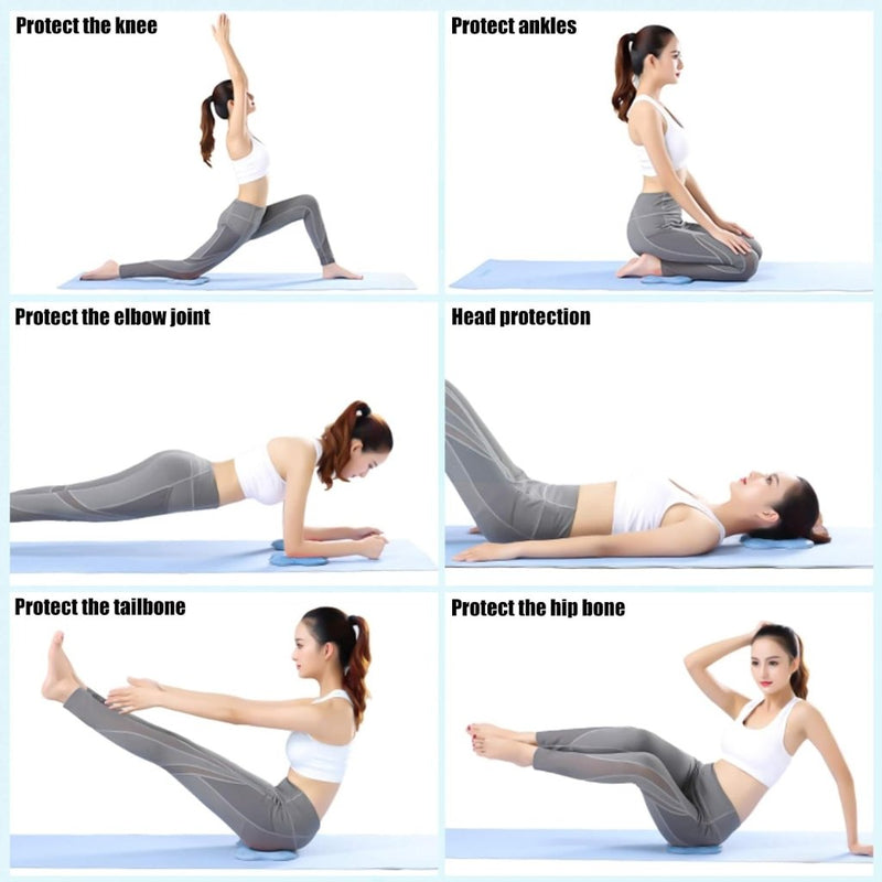Laad afbeelding in Galerijviewer, 2 stuks kniekussens voor yoga, antislip kniebeschermers, matset, slijtvast, beschermt de knieën, handen, polsen en ellebogen - happygetfit.com
