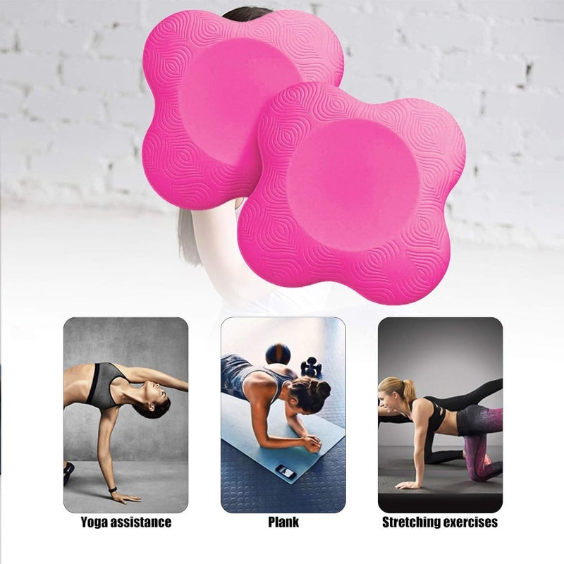Laad afbeelding in Galerijviewer, 2 stuks kniekussens voor yoga, antislip kniebeschermers, matset, slijtvast, beschermt de knieën, handen, polsen en ellebogen - happygetfit.com

