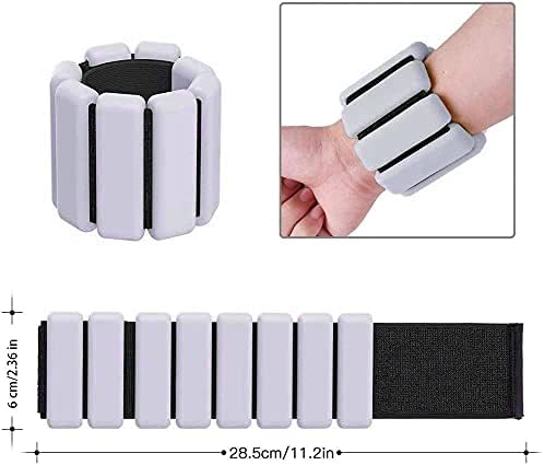 Load image into Gallery viewer, 2 stuks verstelbare polsgewichten enkelgewichten voor oefeningen wandelen joggen yoga aerobics pilates gewichtsarmband fitnessarmband (14-23 cm) - happygetfit.com
