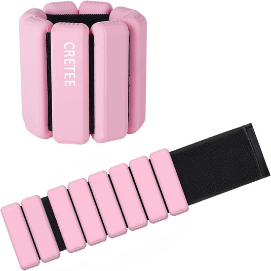 2 stuks verstelbare polsgewichten enkelgewichten voor oefeningen wandelen joggen yoga aerobics pilates gewichtsarmband fitnessarmband (14-23 cm) - happygetfit.com