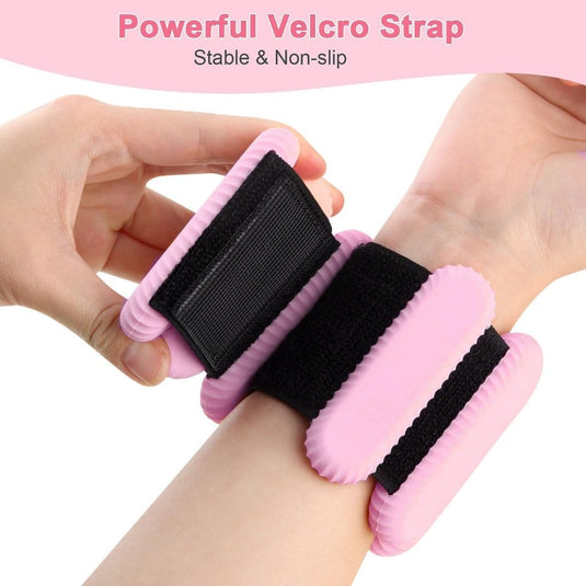 2 stuks verstelbare polsgewichten enkelgewichten voor oefeningen wandelen joggen yoga aerobics pilates gewichtsarmband fitnessarmband (14-23 cm) - happygetfit.com