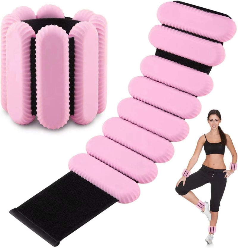 Load image into Gallery viewer, 2 stuks verstelbare polsgewichten enkelgewichten voor oefeningen wandelen joggen yoga aerobics pilates gewichtsarmband fitnessarmband (14-23 cm) - happygetfit.com
