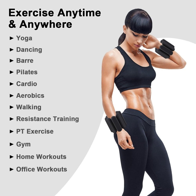 Load image into Gallery viewer, 2 stuks verstelbare polsgewichten enkelgewichten voor oefeningen wandelen joggen yoga aerobics pilates gewichtsarmband fitnessarmband (14-23 cm) - happygetfit.com
