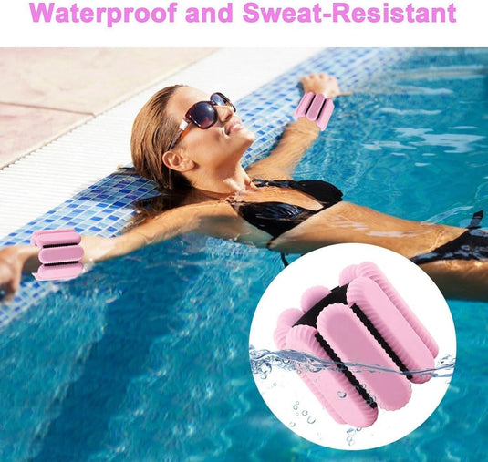 2 stuks verstelbare polsgewichten enkelgewichten voor oefeningen wandelen joggen yoga aerobics pilates gewichtsarmband fitnessarmband (14-23 cm) - happygetfit.com