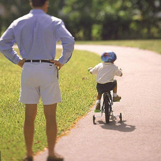 2 Stuks Zijwieltjes voor Kinderfietsen, Verstelbare Wielstabilisatoren, Gebruikt om de Veiligheid en Stabiliteit van Fietsen te Verbeteren (Zwart) - happygetfit.com