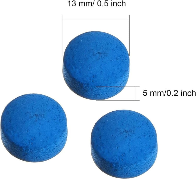 Laden Sie das Bild in Galerie -Viewer, 20x Biljartkeu Tips 13 mm – Leren Keu Punten met Opbergdoos – Voor Biljart &amp; Snooker - happygetfit.com

