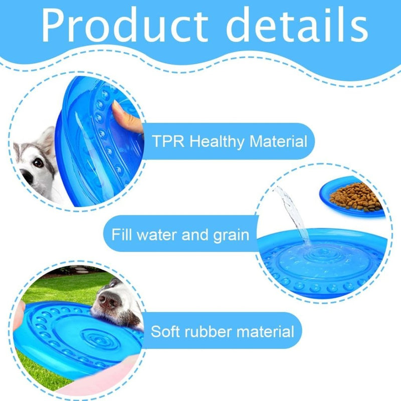 Laden Sie das Bild in Galerie -Viewer, 2x hondenfrisbee 15,5 cm – drijvend rubber hondenspeelgoed voor apporteren en training - happygetfit.com
