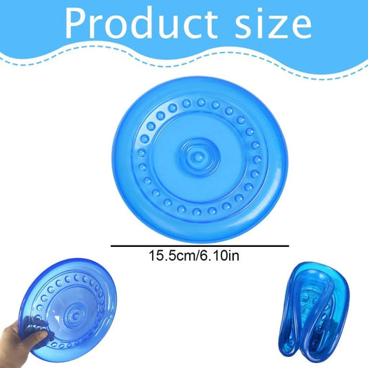 2x hondenfrisbee 15,5 cm – drijvend rubber hondenspeelgoed voor apporteren en training - happygetfit.com