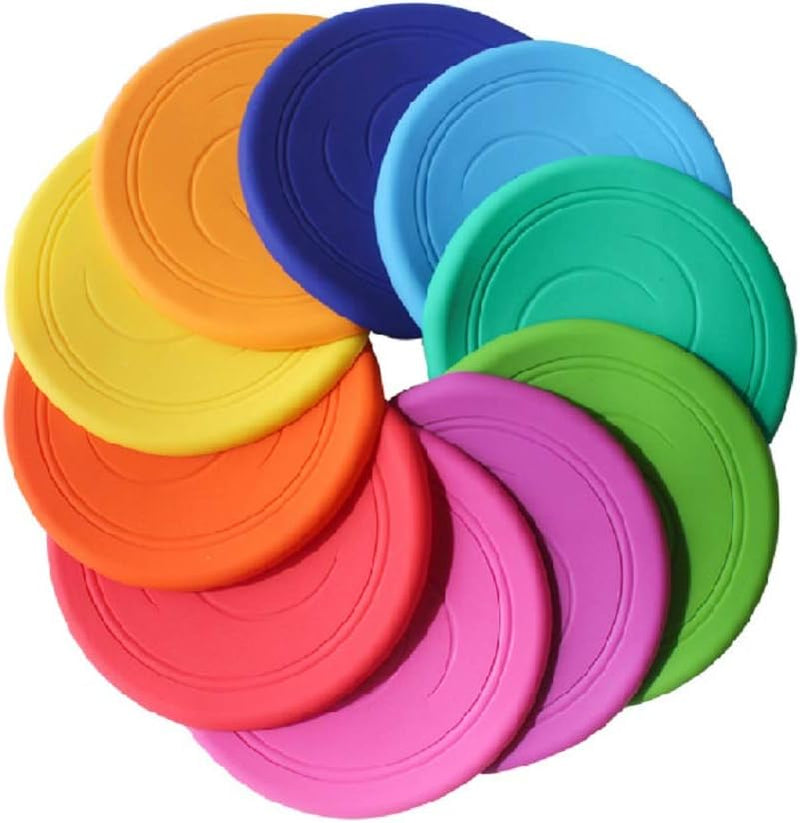 Chargez l'image dans la visionneuse de la galerie, 2x zachte frisbee 17 cm – flexibele siliconen werpschijven voor kinderen en buiten spelen - happygetfit.com
