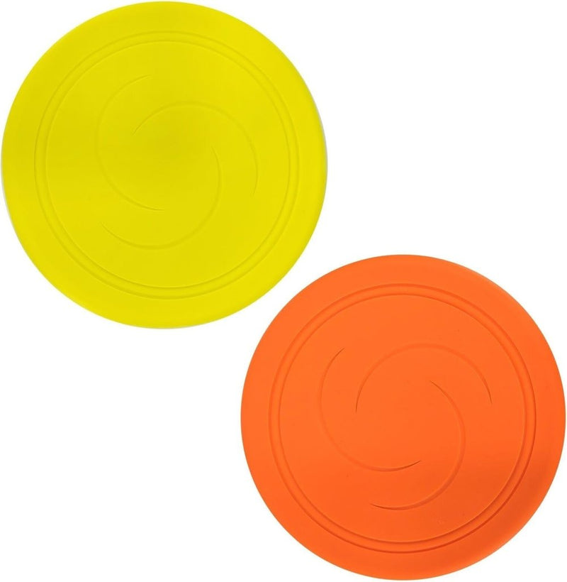 Chargez l'image dans la visionneuse de la galerie, 2x zachte frisbee 17 cm – flexibele siliconen werpschijven voor kinderen en buiten spelen - happygetfit.com
