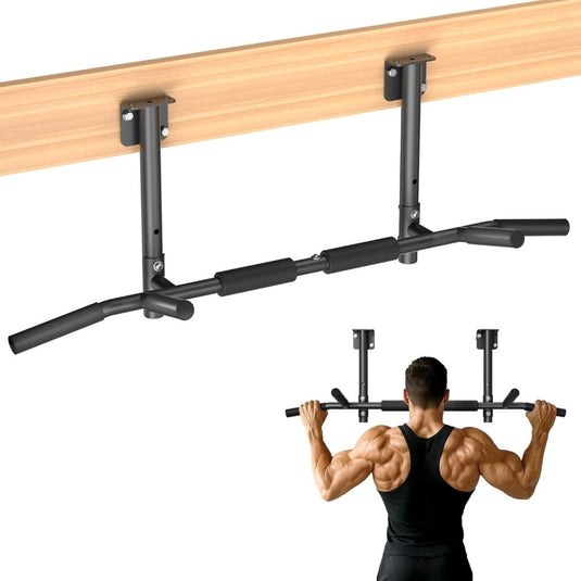 3-in-1 optrekstang voor wand plafond en balk tot 200 kg – pull-up bar – krachttraining - happygetfit.com