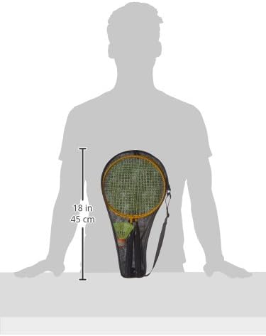 Zestaw do badmintona dla dzieci, 2 rakiety o długości 43 cm, lotka i torba transportowa – badminton dla dzieci – zabawa na świeżym powietrzu