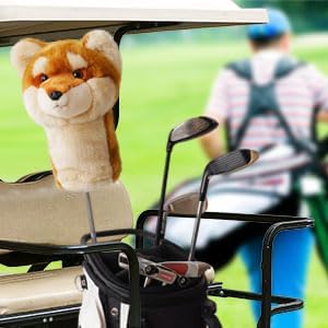 Laad afbeelding in Galerijviewer, Pluche golfclubhoes Shiba Inu voor drivers tot 460 cc
