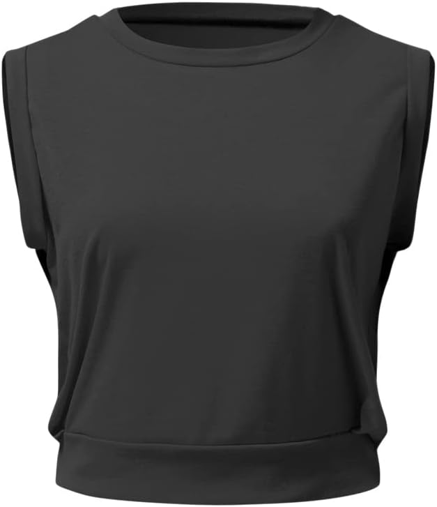 Laden Sie das Bild in Galerie -Viewer, Mouwloze crop sporttop dames losse pasvorm
