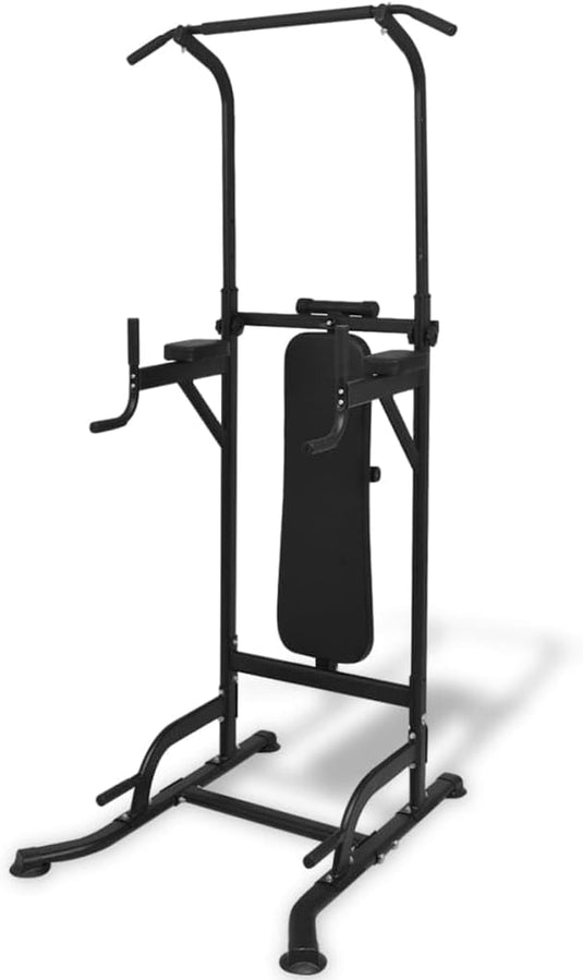 vidaXL Fitnessapparaat met Bankje Staal Fitnesstoren Sporten Fitness Trainen