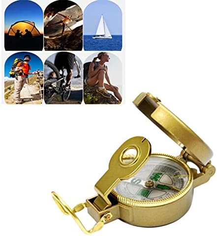 Laad afbeelding in Galerijviewer, ARFUKA Kompas Wandelen Backpacken Kompas Pocket Kompas Lensatisch Kompas Handheld Kompas voor Wandelen Camping Navigatie Survival Backpacken Orienteering Goud
