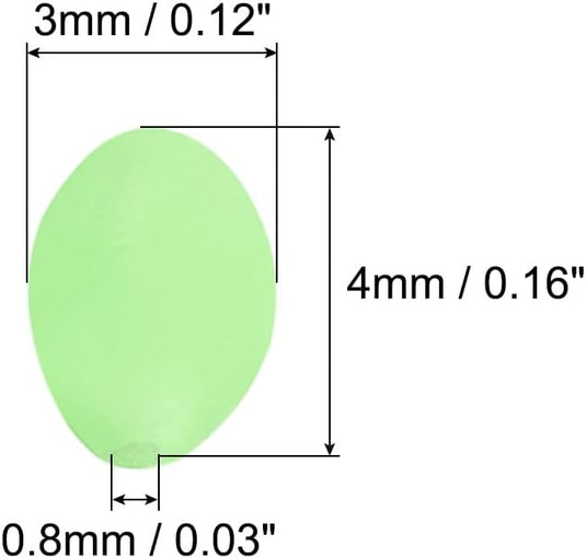 Lichtgevende viskralen 100 stuks 8 x 6 mm met opbergdoos – glow beads – visaccessoires