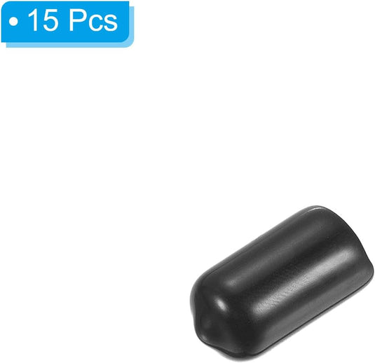 Snooker keu tip beschermhoes rubber (15 stuks) - Biljart keudop bescherming - Biljart accessoires keu protector