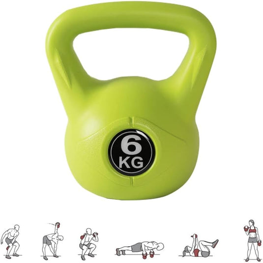 Kettlebell with neoprene coating and ergonomic handle