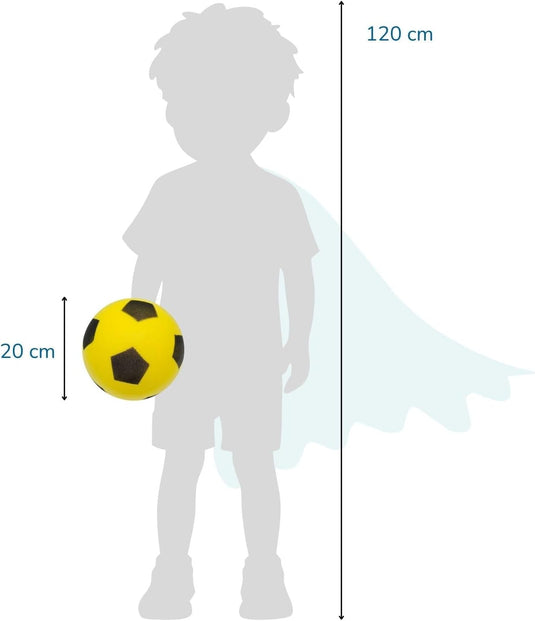 Zachte schuimrubberen voetbal 20 cm