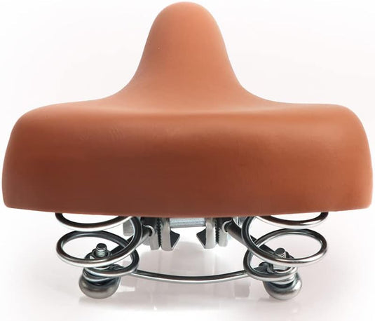 Breed kinderfietszadel bruin voor fietsen van 12 tot 20 inch