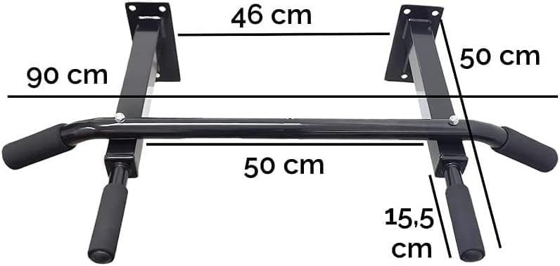 Chargez l'image dans la visionneuse de la galerie, Barre de traction murale avec 3 positions de prise jusqu’à 150 kg – barre de traction – musculation

