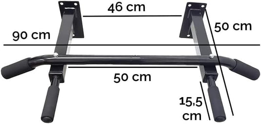 Barre de traction murale avec 3 positions de prise jusqu’à 150 kg – barre de traction – musculation