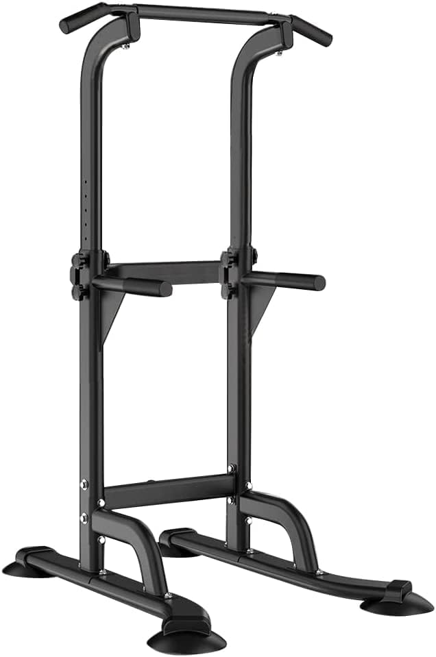 Load image into Gallery viewer, SogesHome optrekstang krachttoren trainingsapparatuur voor thuisgymnastiek dipstation in verstelbare hoogte dipstatieven bar training lichaamstraining, NSD-PSBB005-01
