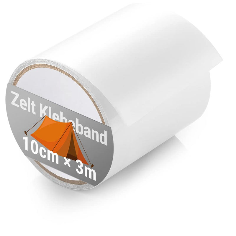 Load image into Gallery viewer, ecooe Reparatietape voor tenten, 8 cm x 5 m, reparatietape, professioneel, waterdicht, transparant, voor het repareren van luifels, tent, pvc-coating, paviljoen, vrachtwagenzeil
