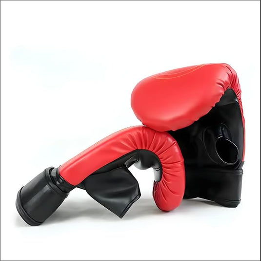 Bokshandschoenen voor training rood zwart