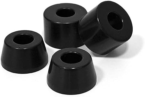 Longboard bushings 95A 4 stuks zwart – stuurrubbers – longboard skateboard accessoires