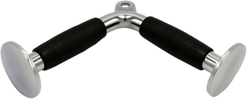 Laad afbeelding in Galerijviewer, V-bar triceps handgreep met draaibare aansluiting en rubberen grip – kabelgreep – fitness accessoire
