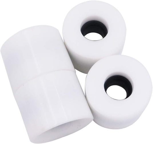 Skateboard wielen 60 x 45 mm 78A PU 4 stuks wit – longboard cruiser pennyboard wielen
