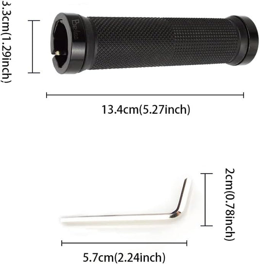 Fietshandvatten set 22 mm zwart antislip