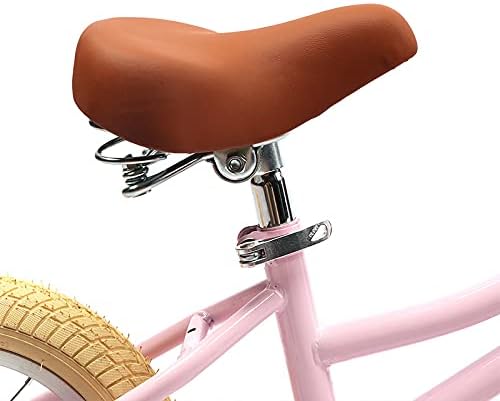 Breed kinderfietszadel bruin voor fietsen van 12 tot 20 inch