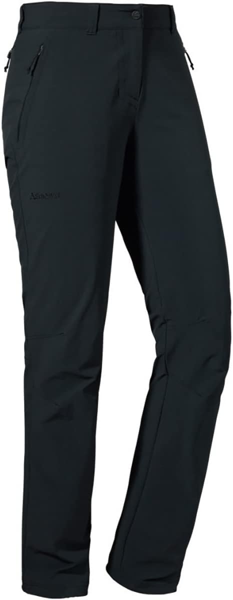 Schöffel Engadin1 damesbroek, duurzame damesbroek voor wandelingen, waterafstotende outdoorbroek met sportieve snit