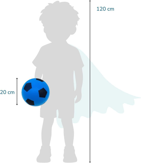 Zachte schuimrubberen voetbal 20 cm