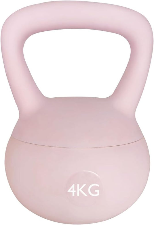 Zachte kettlebell 4 kg roze