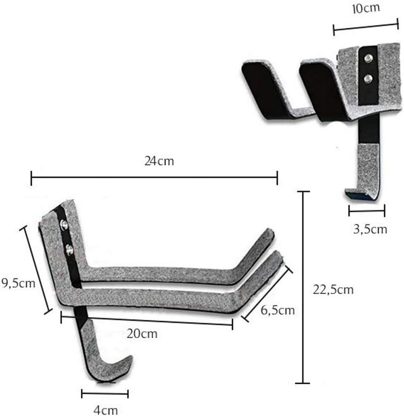 Carica immagine in Galleria Viewer, SUP wandhouder met vilt en peddelhouder – surfboard longboard boardhouder – wandrek
