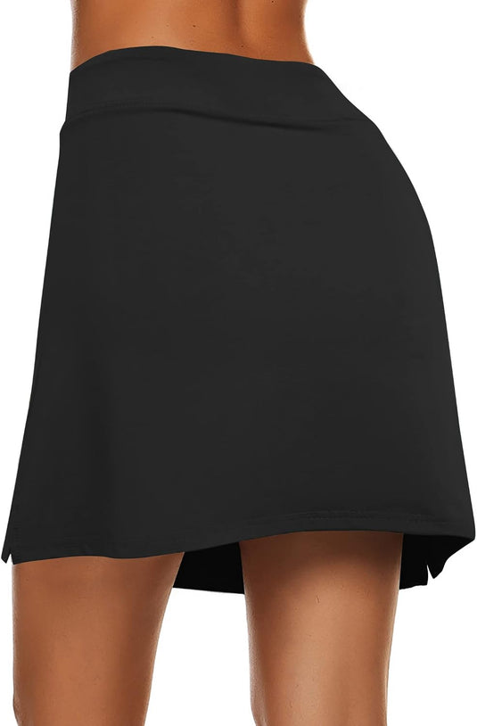 MAXMODA Sportrok voor dames, tennis, hockey/golf, sportbroek, rok/skort en hoofdtelefoonaansluiting, rekbaar, winddicht, met veel kleuren