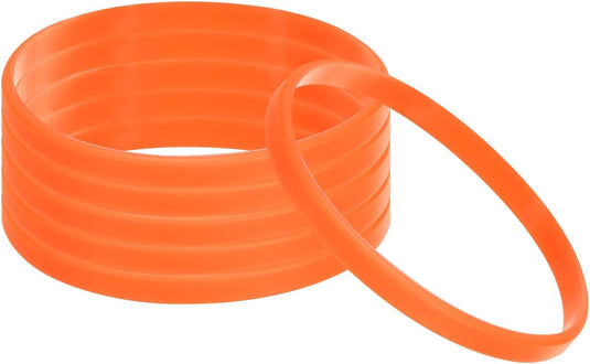 Siliconen armbanden 6 stuks 180 mm – elastische polsbandjes – sport en team accessoires