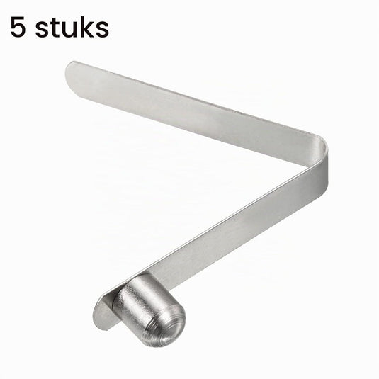 Veerklemmen voor telescopische buizen 8x6,5 mm (5 stuks) - Kajak peddel borgpennen - Tentpaal borgclips staal