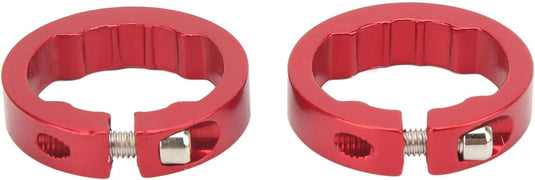 Aluminiowe pierścienie zaciskowe do chwytów rowerowych, 2 sztuki, do kierownic rowerowych 22,2 mm – blokada chwytów – zaciski kierownicy