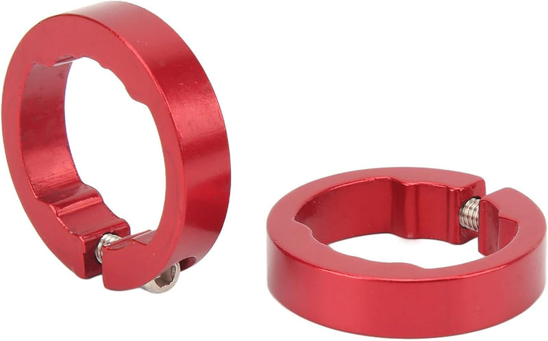 Załaduj obraz w przeglądarce galerii, Aluminiowe pierścienie zaciskowe do chwytów rowerowych, 2 sztuki, do kierownic rowerowych 22,2 mm – blokada chwytów – zaciski kierownicy
