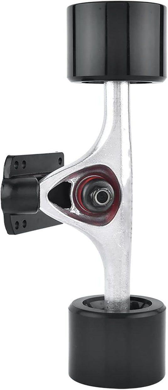 Skateboard truck set met wielen en lagers zwart